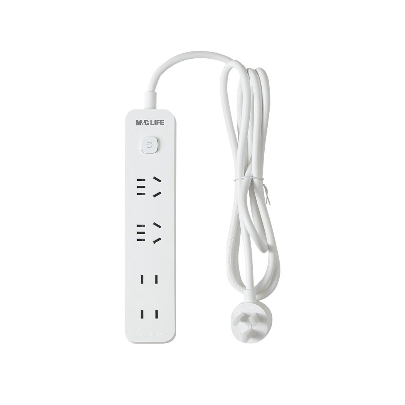 晨光插座4位1.8米延长线外观简洁便捷线条流畅AEA986C3