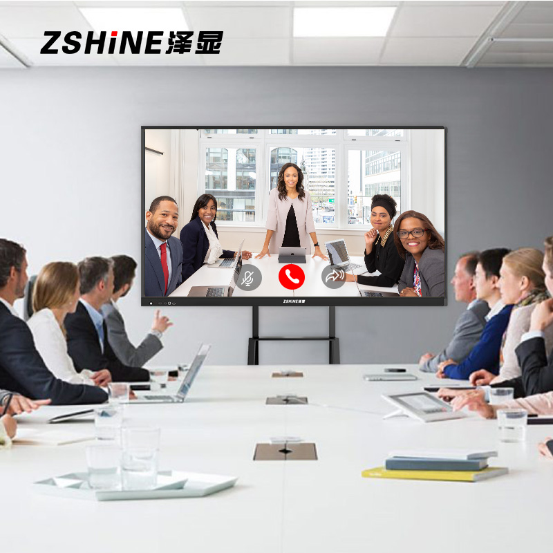 泽显110英寸安卓版会议平板 4K超高清交互式电子白板 智能触摸一体机 智慧显示屏投屏大屏幕 ZX-CM1100高清大图