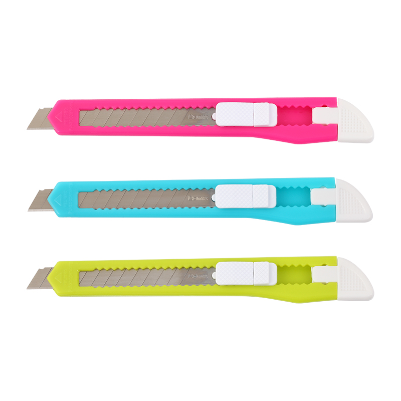 齐心(COMIX) 美工刀 B2825 9mm 多色 10把装