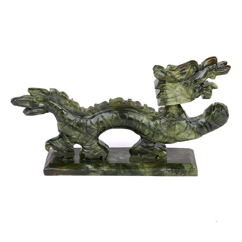 玉石龙属相小摆件装饰品办公室摆设 家居风水龙形工艺品_222