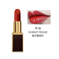 [送高档礼盒]汤姆福特(Tom Ford)TF黑管口红16#SCARLET ROUGE番茄色 3g黑金唇膏保湿润唇口红