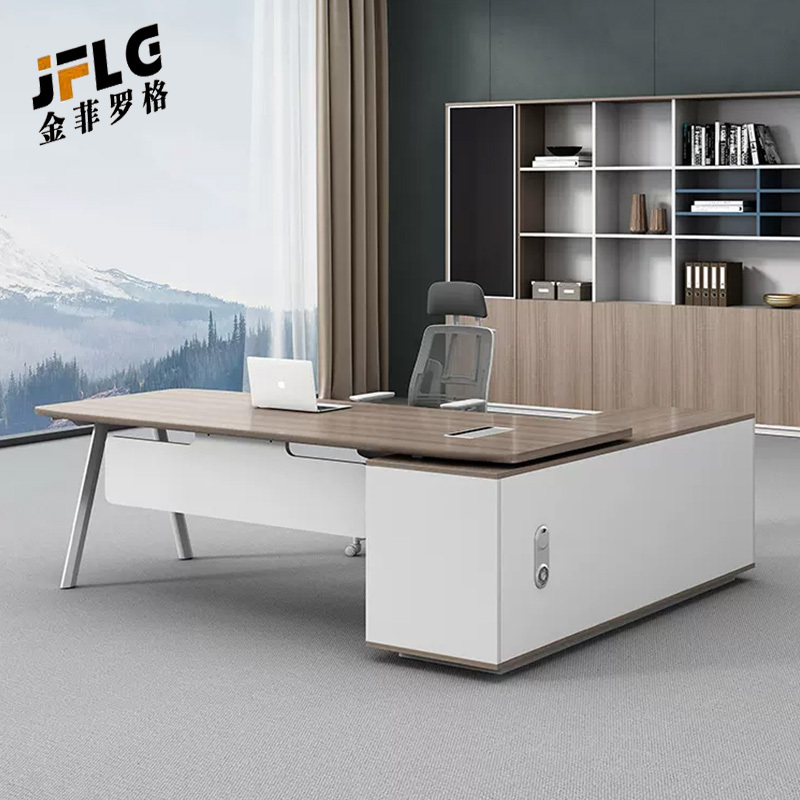苏宁 金菲罗格 办公家具 简约时尚主管老板办公桌经理桌高清大图