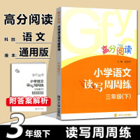正版2019新版高分阅读小学语文读写周周练三年级下册小学生阅读阶梯训练 语文阅读得高分策略与技巧小学3年级下阅读与写