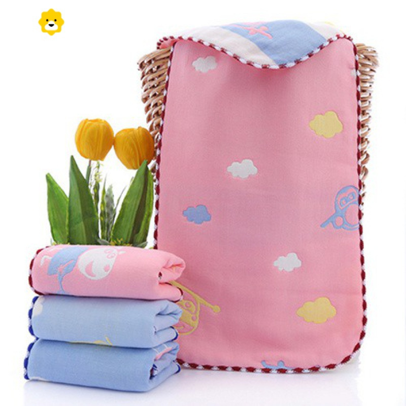 喻娄35条装六层儿童毛巾洗脸纱布汗巾小毛巾婴儿面巾口水吸汗巾