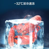 [无忧嵌]美菱420升超薄十字对开门冰箱自营 一级能效风冷无霜净味家用多开门电冰箱大容量BCD-420WP9CX