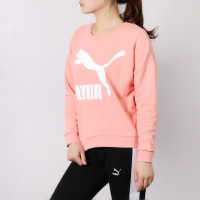 PUMA彪马官方 女子透气针织运动卫衣 Classics Logo 579049