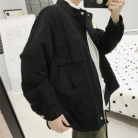 男士夹克工装外套韩版潮ins学院风男装夹克港风chic早秋上衣