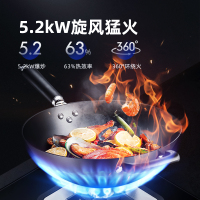 创维(Skyworth) JZY-Z32A燃气灶双灶双眼灶玻璃面板煤气灶大火力灶具嵌入式家用台嵌两用液化气猛火灶