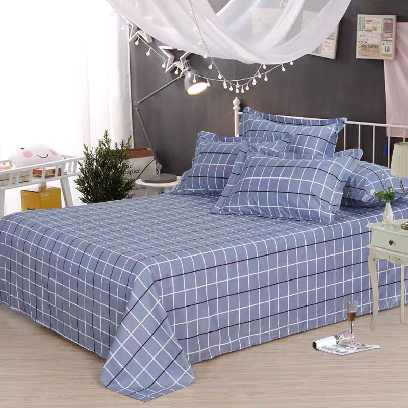 洛菲源 床上用品四件套 格子系列四件套1米床用床单160*230被套150*230枕套50*80枕巾52*78 套高清大图