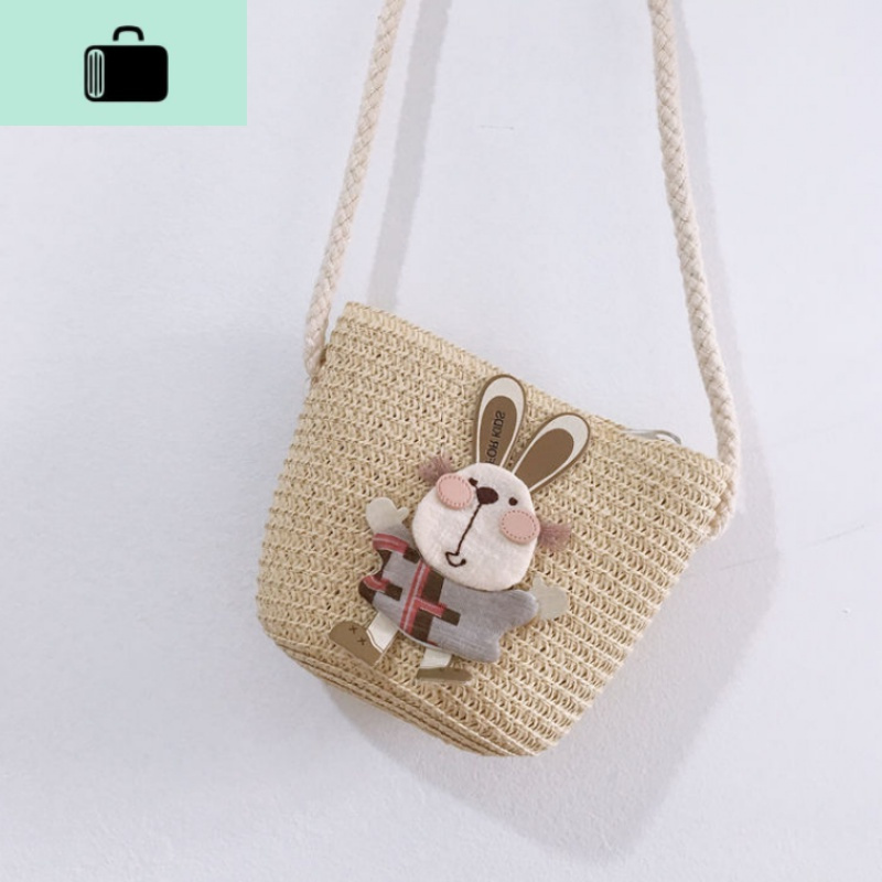 女童斜挎包包可爱公主洋气时尚小宝宝迷你零钱包儿童手工编织包包new