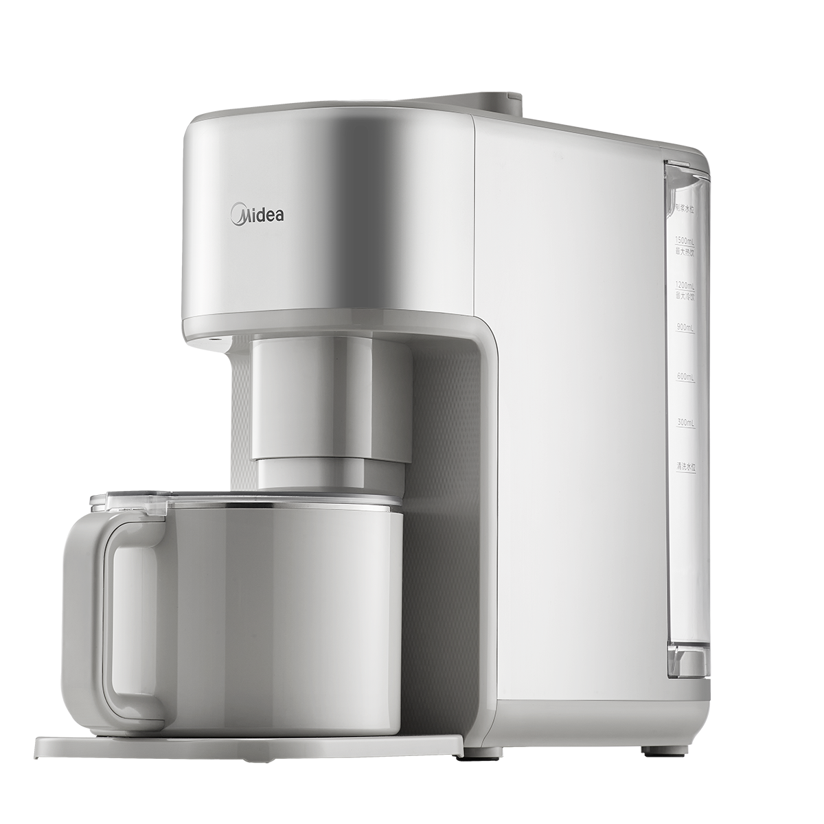 美的(Midea)免手洗家用破壁机1.5L全自动多功能悬浮降噪热烘除菌五谷杂粮轻食辅食流食豆浆机 AH01