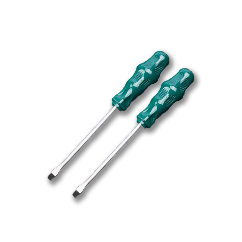 立伟铁牛绿胶炳螺丝刀6*125mm一字型/把高清大图