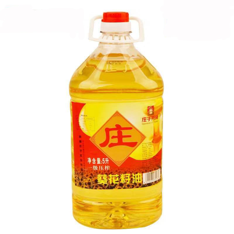 庄子开拓 5L 一级压榨葵花籽油 新疆健康食用油 (单位:桶)