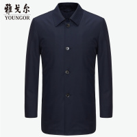 Youngor/雅戈尔秋冬男士棉衣商务休闲棉褛翻领棉衣外套男526FQA