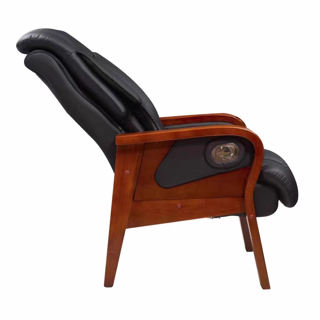 怡卓欧会议椅牛皮款把高清大图