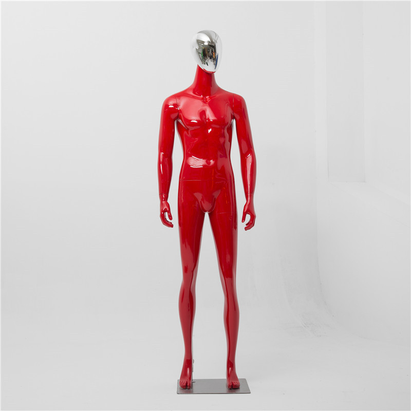 艺可恩欧品橱窗服装男模特全身展示道具电镀半身人体衣架陈列名品店