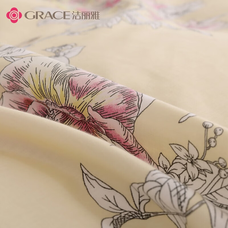 洁丽雅洁丽雅Grace40s全棉套件-郁香慕雅JLY-(YHC1065)高清大图