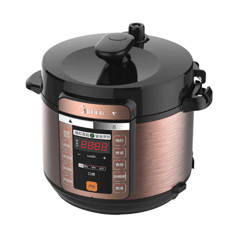 美的(Midea)电压力锅5L双内胆MY-CS5018P家用定时预约底盘加热一键排气压力锅高清大图