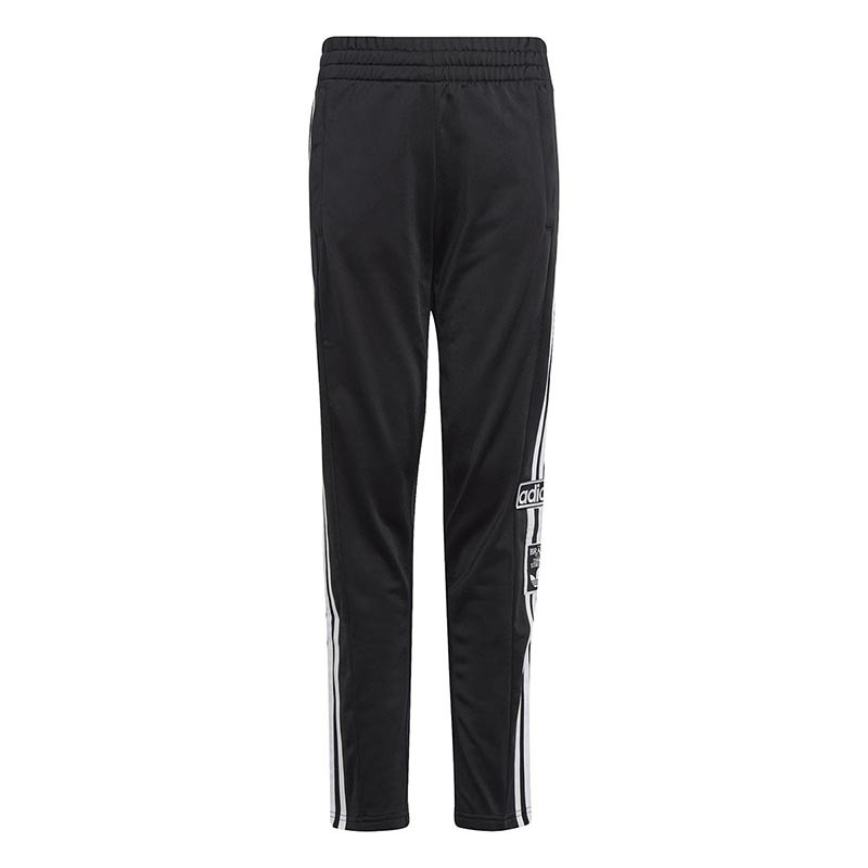 adidasoriginals三叶草童装侧开排扣条纹拼色宽松针织运动裤男童女童