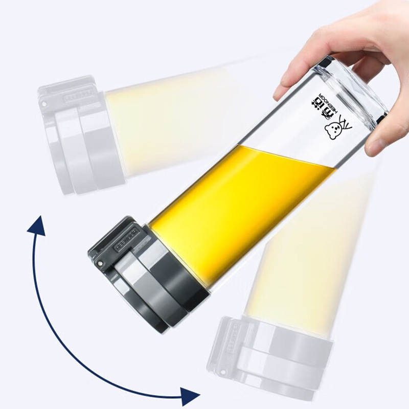 希诺塑料杯385ml大容量耐高温XN-8075(颜色随机)高清大图