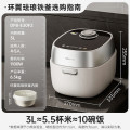 小熊（Bear）铁铁煲 电饭煲 小型2-3人电饭锅 环翼珐琅铁釜变压远红外IH加热微压柴火饭3升 DFB-E30F2