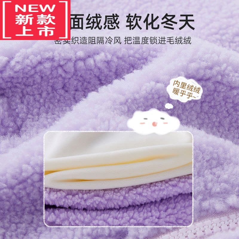 可莉允宝宝外套冬季婴儿上衣加绒儿童衣服加厚小童童装保暖女童棉服冬装图片
