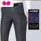 七斓中年男士休闲长裤子加绒中老年人宽松男裤夏薄款西装裤爸爸