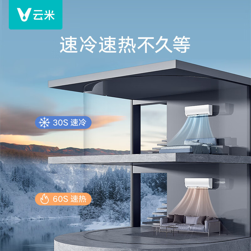 云米(VIOMI)1.5匹 智能生态 变频冷暖Smart 2E 新三级 以旧换新 智能空调挂机 KFRd-35G