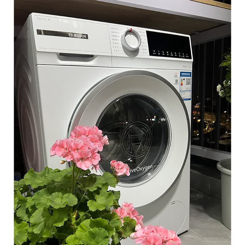 博世WGA254EA2W [云朵白·4系活氧]果然白变频滚筒洗衣机10KG大容量 活氧空气洗 羊毛洗护 除螨防敏高清大图