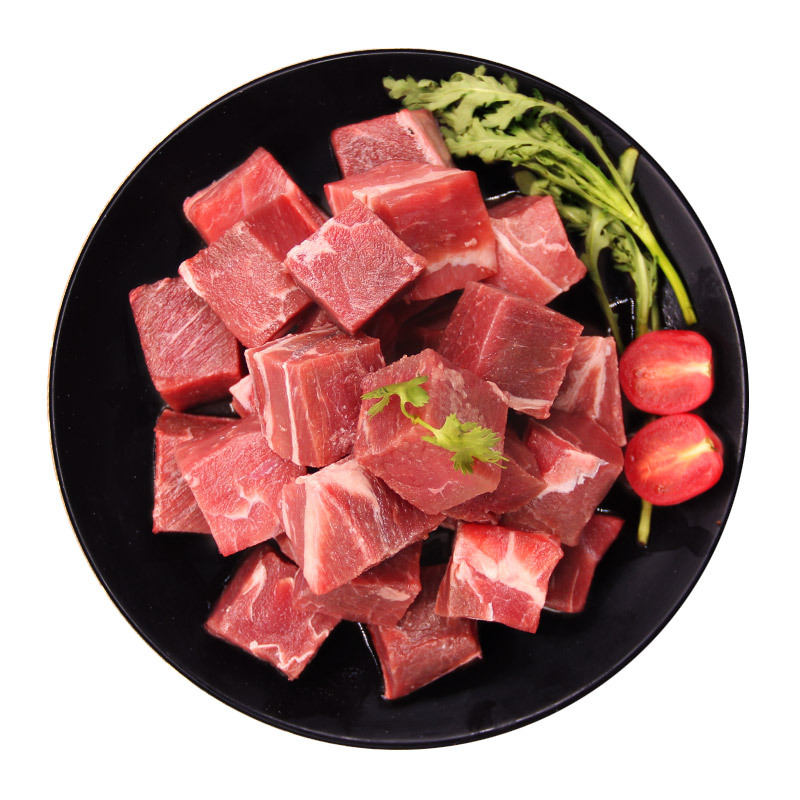 伊赛yisai特制牛腩粒1袋装500g清真牛肉国产新鲜