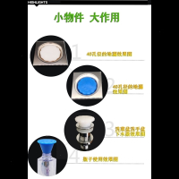 下水管防臭密封圈防臭盖防臭塞防反水溢水堵头堵孔塞堵洞堵臭器 白色堵头适合26~50孔径