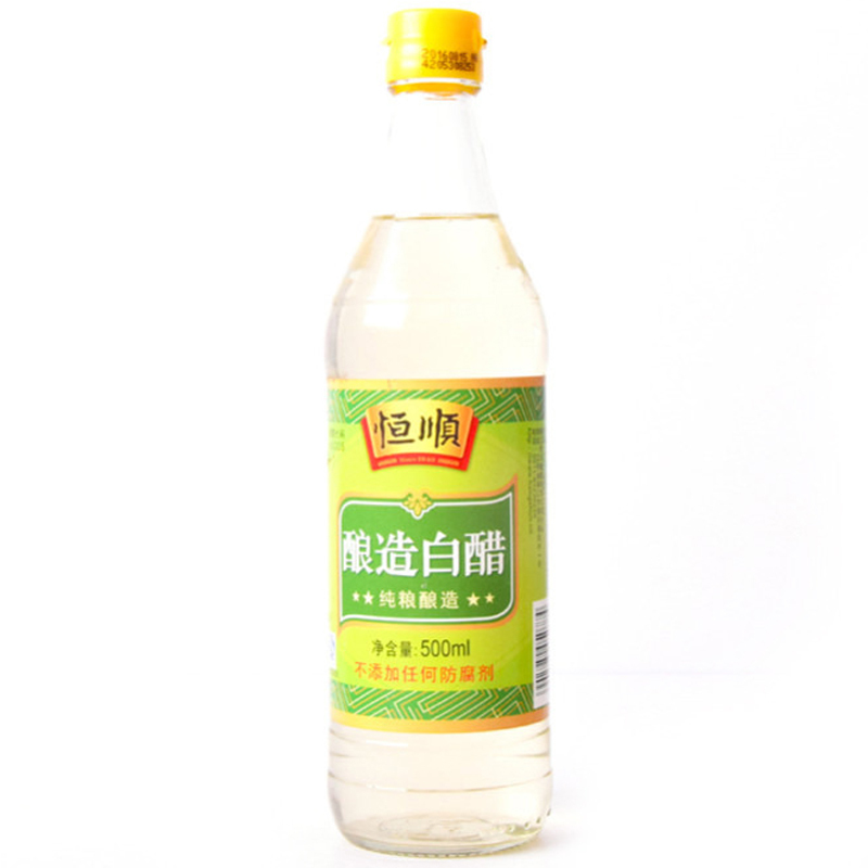 恒顺 酿造白醋500ml 泡醋蛋 黄豆 黑豆 花生 泡脚醋 泡苹果香蕉 味正香醇