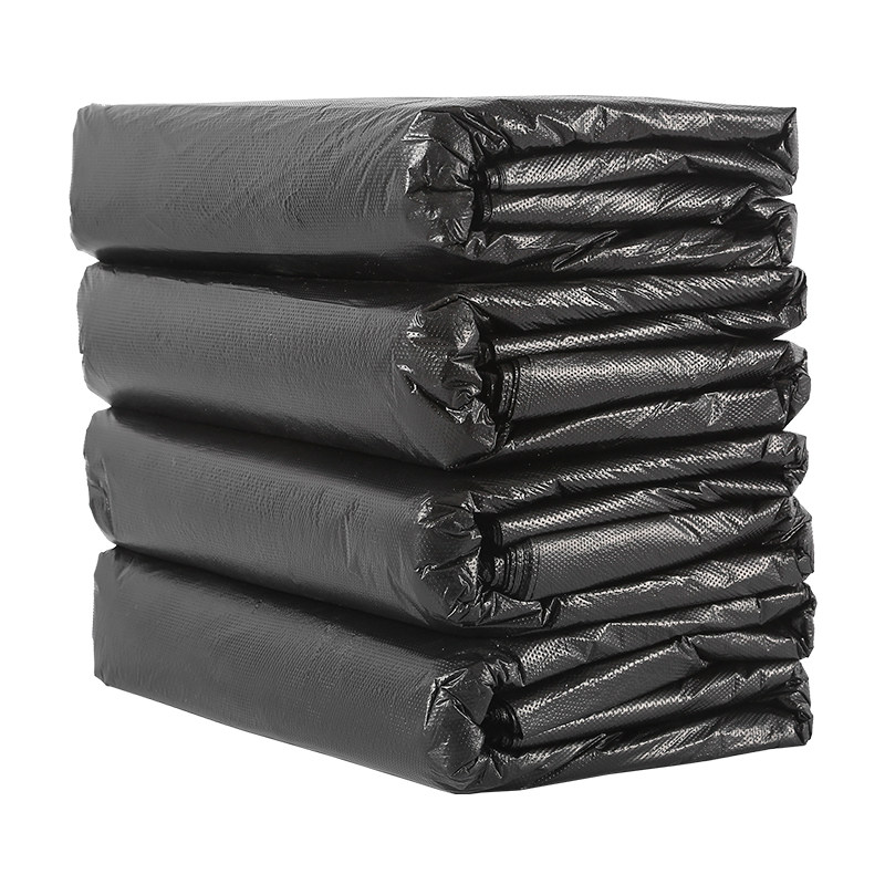 司洁熙大垃圾袋 大号加厚黑色平口户外垃圾袋 130*140cm 50只