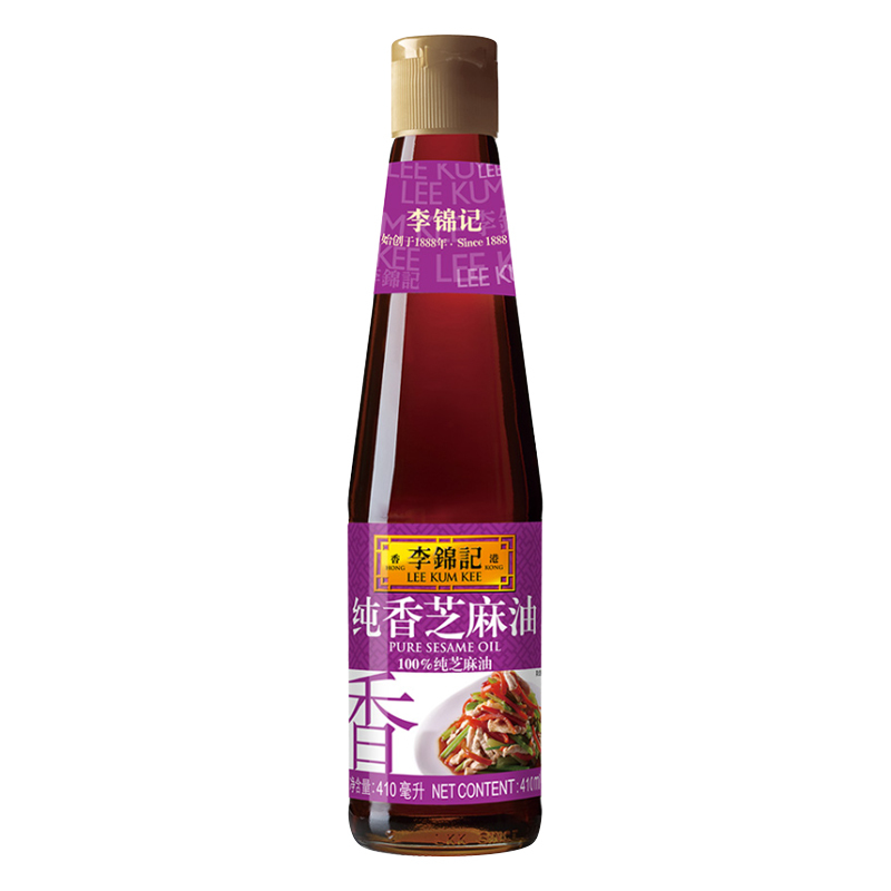 李锦记纯香芝麻油410ml 一级芝麻油火锅油碟凉拌蘸料