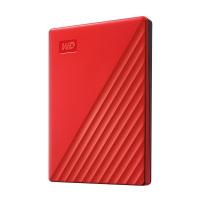 西部数据（WD）My Passport 2TB 2.5英寸 USB3.0 大红色 西数 移动硬盘 2t 智能加密备份