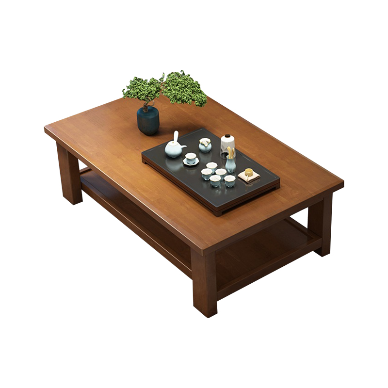 中豫鑫泽ZYXZ3113009 简约实木沙发胡桃色实木沙发茶几组合 1+2+3+长茶几高清大图