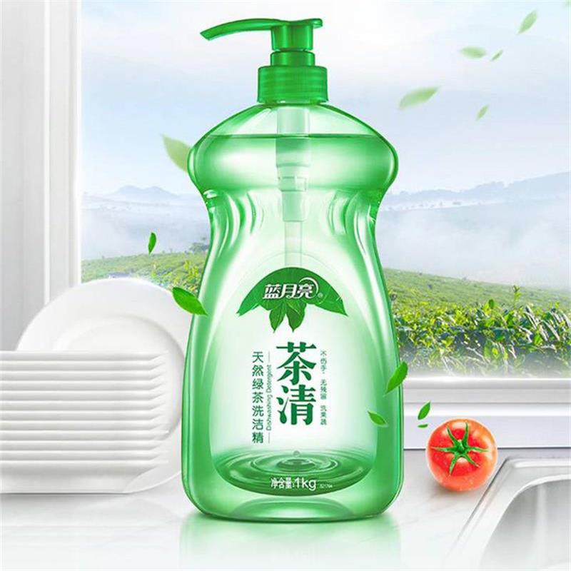 蓝月亮阳光桉叶洗衣液2kg瓶+茶清洗洁精1kg-81000948高清大图