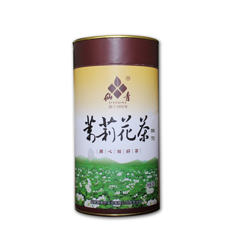 仙青 茉莉花茶飘雪250g罐装