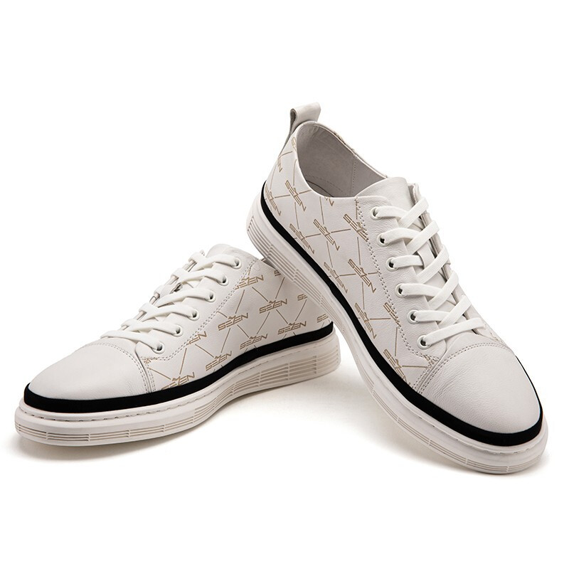 柒牌男鞋男士休闲鞋百搭复古系带板鞋