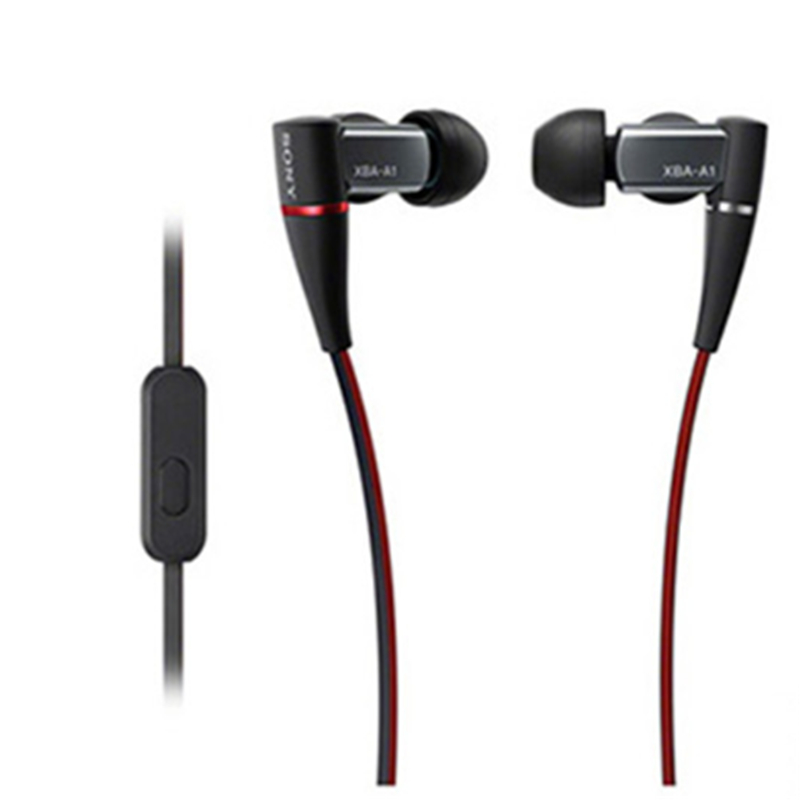 索尼(SONY)XBA-A1AP 圈铁结合通话耳机 搭载线控和麦克风入耳式有线耳机 黑色