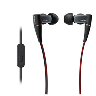 索尼(SONY)XBA-A1AP 圈铁结合通话耳机 搭载线控和麦克风入耳式有线耳机 黑色