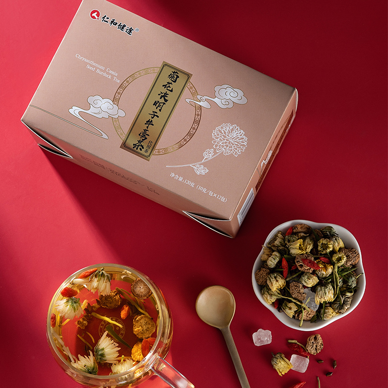仁和健途菊花决明子牛蒡茶120克/盒(10克*12包)
