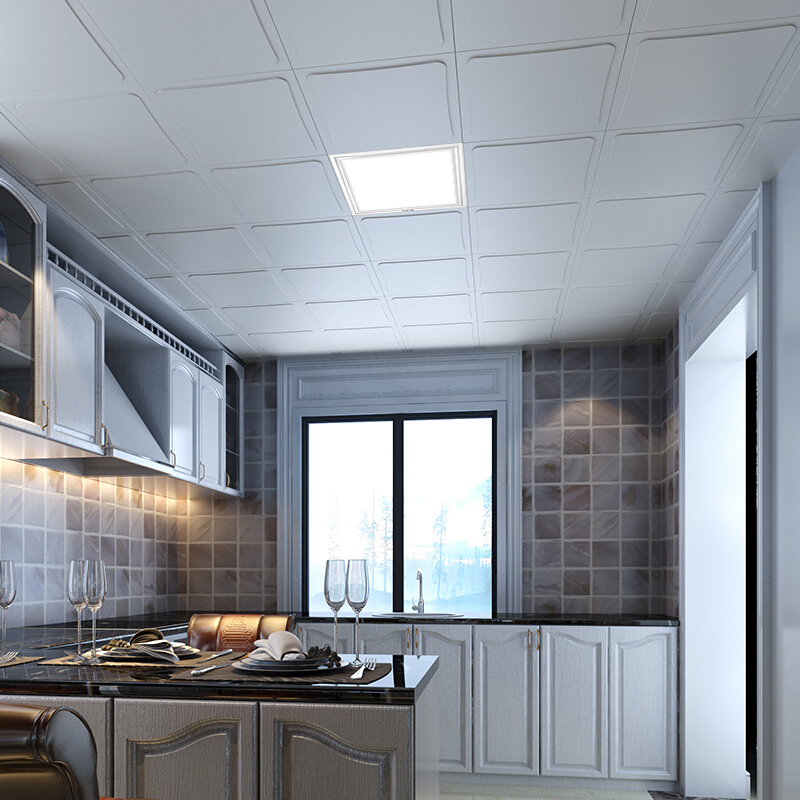 奥普方灯zdl5010ak集成吊顶专业led平板灯厨房卫生间嵌入式300300照明