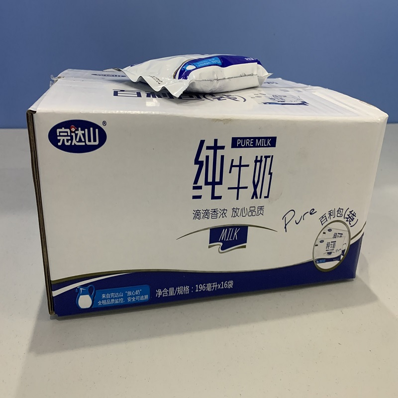 [苏宁小店]完达山袋装纯牛奶196ml
