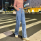 唐狮春季新款女牛仔裤阔腿裤宽松显瘦显高垂感薄软百搭裤子女