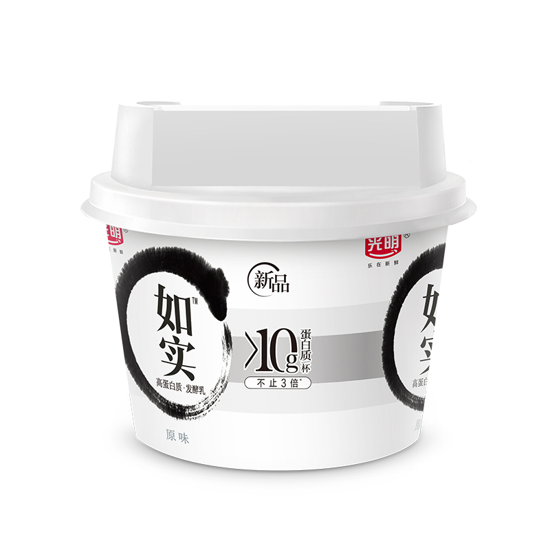 光明如实高蛋白质发酵乳120g*6组合装(共6杯)