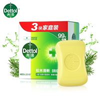 Dettol滴露健康香皂松木115克*3块装深层清洁温和滋润皮肤抑菌99%呵护健康