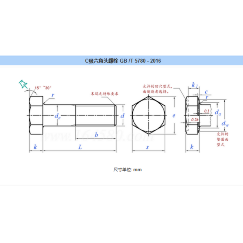 石哈4.8级外六角螺栓-C级M10*35(个)
