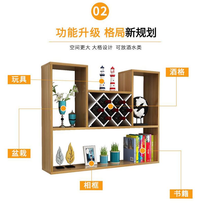 工匠时光免打孔置物架墙上隔板客厅木架壁挂式书架简约现代储物架隔层装饰