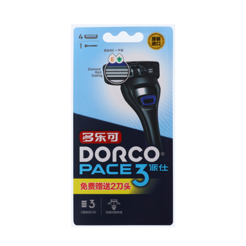 多乐可PACE3剃须刀(1刀架4刀头)高清大图